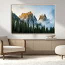 Wilderness Wall Art Canvas Print – Misty Forest Nature