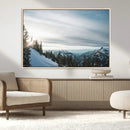 Snowy Mountains Wall Art Canvas Print – Framed Alpine by MyGreatCanvas | Canvas Wall Art Prints | Photo Prints & Wall Decor