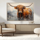 Scottish Highland Wall Art Canvas Print, Framed Longhorn Art by MyGreatCanvas | Canvas Wall Art Prints | Photo Prints & Wall Decor