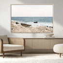Coastal Ocean View Wall Art Canvas Print – Serene Rocky by MyGreatCanvas | Canvas Wall Art Prints | Photo Prints & Wall Decor