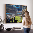 Chicago Dome Stadium Wall Art Canvas Print – Framed Modern