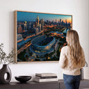 Chicago Bears Soldiers Field Wall Art Canvas Print – Framed
