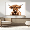 Scottish Highland Cow Canvas Print, Framed Highland Cow