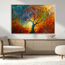 Yggdrasil Tree of Life Mosaic Stained Glass Wall Art, Tree