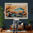 Yayoi Kusama Inspired Japanese Landscape Wall Art Canvas by MyGreatCanvas | Canvas Wall Art Prints | Photo Prints & Wall Decor
