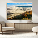 Misty Autumn Hills Wall Art Canvas Print, Foggy Forest by MyGreatCanvas | Canvas Wall Art Prints | Photo Prints & Wall Decor
