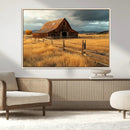 Golden Sunset Barn Wall Art Canvas Print, Rustic Autumn Farm by MyGreatCanvas | Canvas Wall Art Prints | Photo Prints & Wall Decor