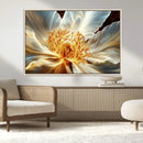 Golden Abstract Flower Canvas Wall Art, Modern Botanical by MyGreatCanvas | Canvas Wall Art Prints | Photo Prints & Wall Decor