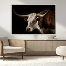 Texas Longhorn Bull Canvas Wall Art, Rustic Western by MyGreatCanvas | Canvas Wall Art Prints | Photo Prints & Wall Decor