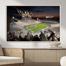 Epic Night Football Stadium Wall Art Canvas Print, Fireworks by MyGreatCanvas | Canvas Wall Art Prints | Photo Prints & Wall Decor