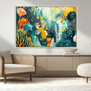 Luminous Abstract Ocean Garden Wall Art Canvas Print, by MyGreatCanvas | Canvas Wall Art Prints | Photo Prints & Wall Decor