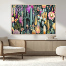 Colorful Desert Bloom Wall Art Canvas Print, Vibrant Cacti by MyGreatCanvas | Canvas Wall Art Prints | Photo Prints & Wall Decor