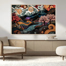 Whimsical Abstract Landscape Wall Art Canvas Print, Colorful by MyGreatCanvas | Canvas Wall Art Prints | Photo Prints & Wall Decor