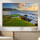 Coastal Golf Course Wall Art Canvas Print – Sunset with by MyGreatCanvas | Canvas Wall Art Prints | Photo Prints & Wall Decor