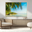 Peaceful Tropical Beach Wall Art Canvas Print – Palm Trees by MyGreatCanvas | Canvas Wall Art Prints | Photo Prints & Wall Decor