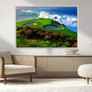 Coastal Golf Course Wall Art Canvas Print – Vibrant Green by MyGreatCanvas | Canvas Wall Art Prints | Photo Prints & Wall Decor