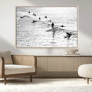 Black White Artistic Surfers Canvas, Black and White by MyGreatCanvas | Canvas Wall Art Prints | Photo Prints & Wall Decor