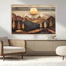 Wooden Mountain Landscape Wall Art Canvas Print, Rustic by MyGreatCanvas | Canvas Wall Art Prints | Photo Prints & Wall Decor