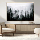 Foggy Pine Forest Canvas Wall Art – Horizontal Black and by MyGreatCanvas | Canvas Wall Art Prints | Photo Prints & Wall Decor