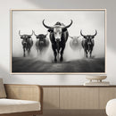 Texas Longhorn Wall Art Canvas Print, Framed Speckled Cow by MyGreatCanvas | Canvas Wall Art Prints | Photo Prints & Wall Decor
