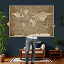 Custom Push Pin Map Canvas Print – Personalized Travel by MyGreatCanvas | Canvas Wall Art Prints | Photo Prints & Wall Decor