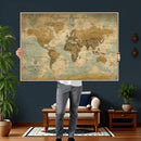Personalized Custom World Map Wall Art Print – Add Your