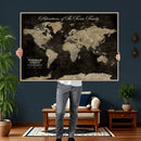 Personalized Push Pin World Map Canvas – Custom Framed by MyGreatCanvas | Canvas Wall Art Prints | Photo Prints & Wall Decor