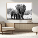 Elephant Family Africa Wall Art Canvas Print by MyGreatCanvas | Canvas Wall Art Prints | Photo Prints & Wall Decor