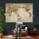 Personalized Push Pin World Map Canvas Print – Custom by MyGreatCanvas | Canvas Wall Art Prints | Photo Prints & Wall Decor