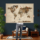 World Map Canvas Print – Framed Detailed Map of the World by MyGreatCanvas | Canvas Wall Art Prints | Photo Prints & Wall Decor