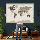 World Map Wall Art Print by MyGreatCanvas | Canvas Wall Art Prints | Photo Prints & Wall Decor