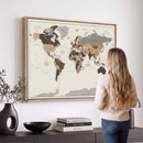 World Map Wall Art Print