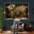 World Map Canvas Print, Modern Decorative Framed Map Artwork by MyGreatCanvas | Canvas Wall Art Prints | Photo Prints & Wall Decor