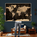 World Map Canvas Print – Detailed Map of the World Wall Art by MyGreatCanvas | Canvas Wall Art Prints | Photo Prints & Wall Decor