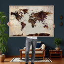 World Map Canvas Triptych – Colorful Global Wall Art for by MyGreatCanvas | Canvas Wall Art Prints | Photo Prints & Wall Decor
