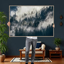 Foggy Mountain Forest Canvas Print, Misty Pine Trees Nature by MyGreatCanvas | Canvas Wall Art Prints | Photo Prints & Wall Decor
