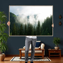 Misty Mountain Forest Canvas Print, Foggy Pine Trees Nature by MyGreatCanvas | Canvas Wall Art Prints | Photo Prints & Wall Decor