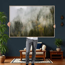 Misty Mountain Canvas Print, Foggy Pine Trees Nature Wall by MyGreatCanvas | Canvas Wall Art Prints | Photo Prints & Wall Decor