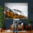 Autumn Forest Wall Art Canvas Print, Foggy Mountain by MyGreatCanvas | Canvas Wall Art Prints | Photo Prints & Wall Decor