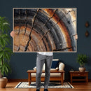 Abstract Tree Ring Wall Art Print – Natural Rustic Wood by MyGreatCanvas | Canvas Wall Art Prints | Photo Prints & Wall Decor