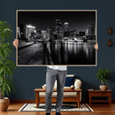 Boston Wall Art Canvas Print, Boston City Downtown Night by MyGreatCanvas | Canvas Wall Art Prints | Photo Prints & Wall Decor