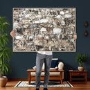 Texas Longhorn Cow Farmhouse Animals Wall Art Canvas Print - by MyGreatCanvas | Canvas Wall Art Prints | Photo Prints & Wall Decor