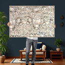 Abstract Bison Wall Art Canvas Print - Abstract Longhorn by MyGreatCanvas | Canvas Wall Art Prints | Photo Prints & Wall Decor