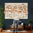 Gazelle Wall Art Canvas Print - Abstract Antelope Wall Art by MyGreatCanvas | Canvas Wall Art Prints | Photo Prints & Wall Decor