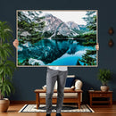Alpine Mountain Lake Wall Art Canvas Print – Turquoise by MyGreatCanvas | Canvas Wall Art Prints | Photo Prints & Wall Decor