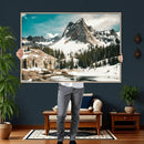Snowy Mountain Wall Art Canvas Print, Alpine Pine Forest by MyGreatCanvas | Canvas Wall Art Prints | Photo Prints & Wall Decor