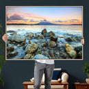 Mayon Volcano Seascape Wall Art Canvas Print, Tropical Ocean by MyGreatCanvas | Canvas Wall Art Prints | Photo Prints & Wall Decor