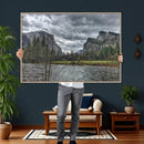 Yosemite Valley River Wall Art Canvas Print, Granite Cliffs by MyGreatCanvas | Canvas Wall Art Prints | Photo Prints & Wall Decor
