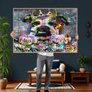 Graffiti Dog Wall Art Decor for Teen Bedroom - Abstract by MyGreatCanvas | Canvas Wall Art Prints | Photo Prints & Wall Decor