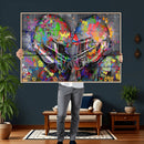 Graffiti Football Helmets Wall Art Canvas Print, Urban by MyGreatCanvas | Canvas Wall Art Prints | Photo Prints & Wall Decor